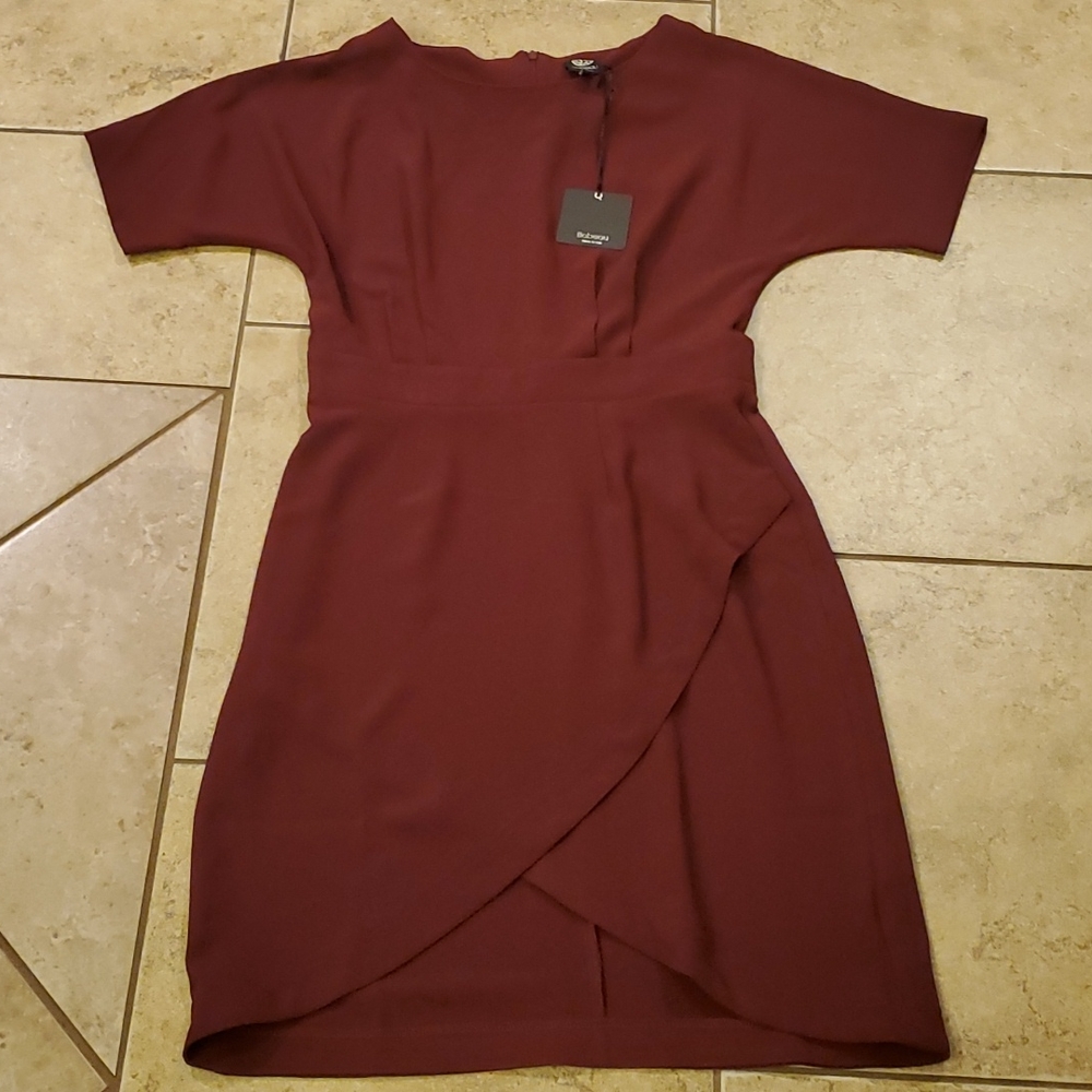 Bobeau Doloman Sleeve Tulip hem Dress